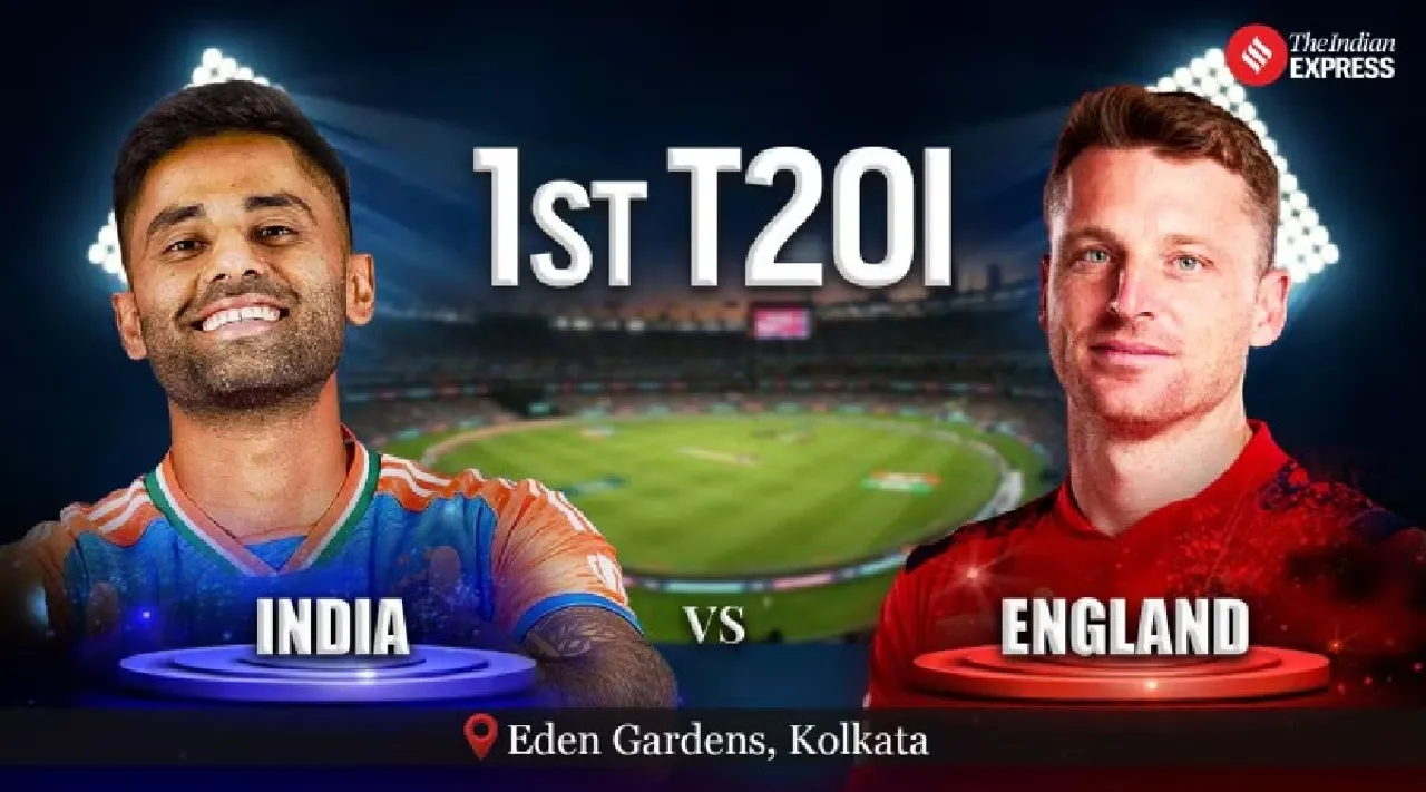 India vs England 1st T20I LIVE Cricket Score updates Eden Gardens Kolkata in tamil  