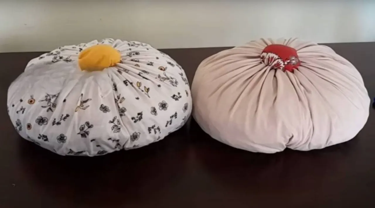 pillow in old cloths