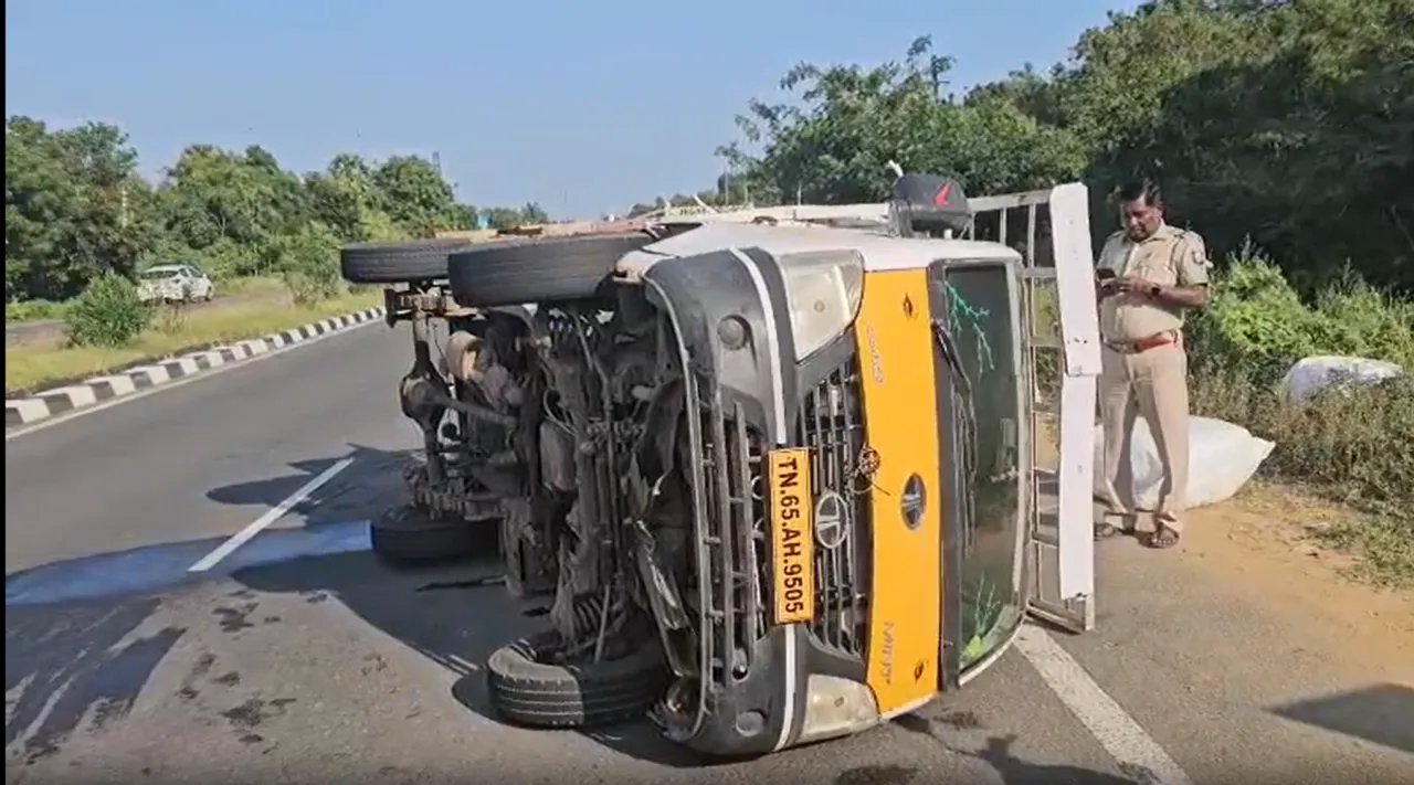 lorry upset