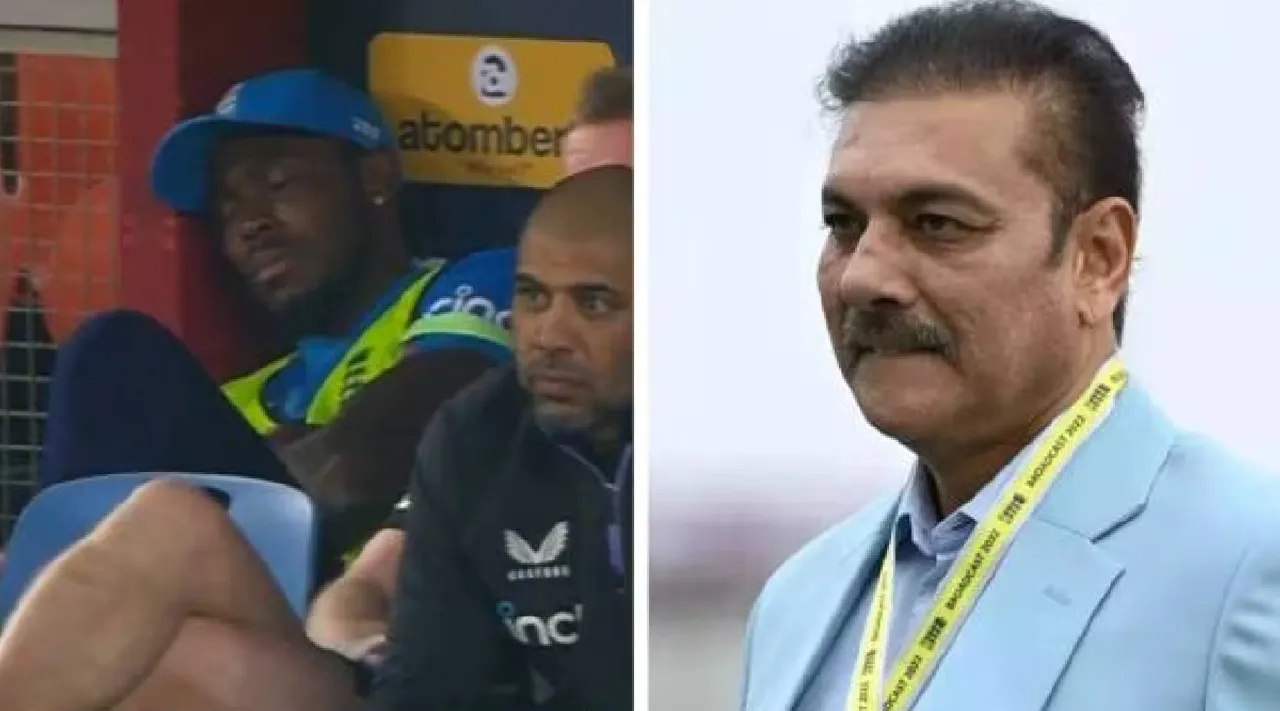 Ravi Shastri on Jofra Archer napping in dugout Ahmedabad India vs England 3rd odi video Tamil News