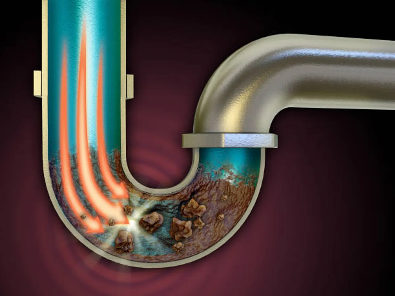 clogged pipe