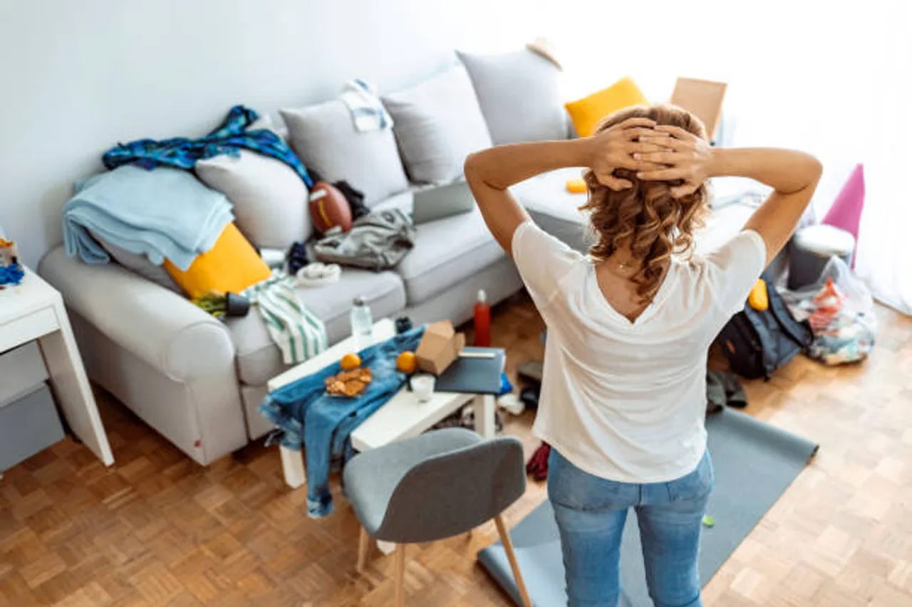 cleaning home