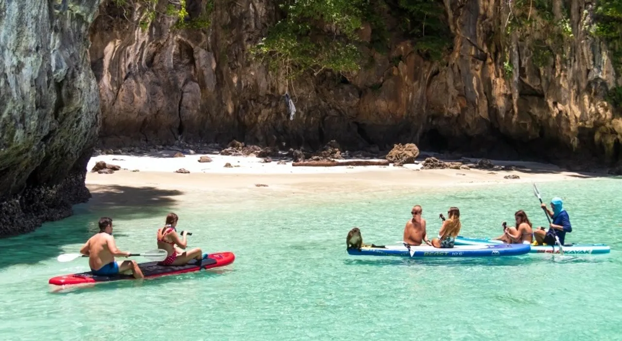 Thailand Monkey bay beach