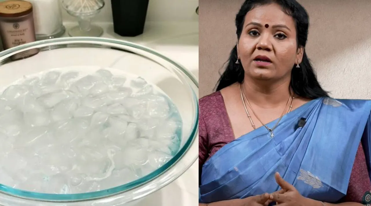 Ice water facial