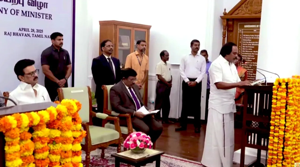 Mano Thangaraj oath as a minister of Milk and Dairy Development TN GOVT CM MK Stalin Governor RN RAVI Tamil News