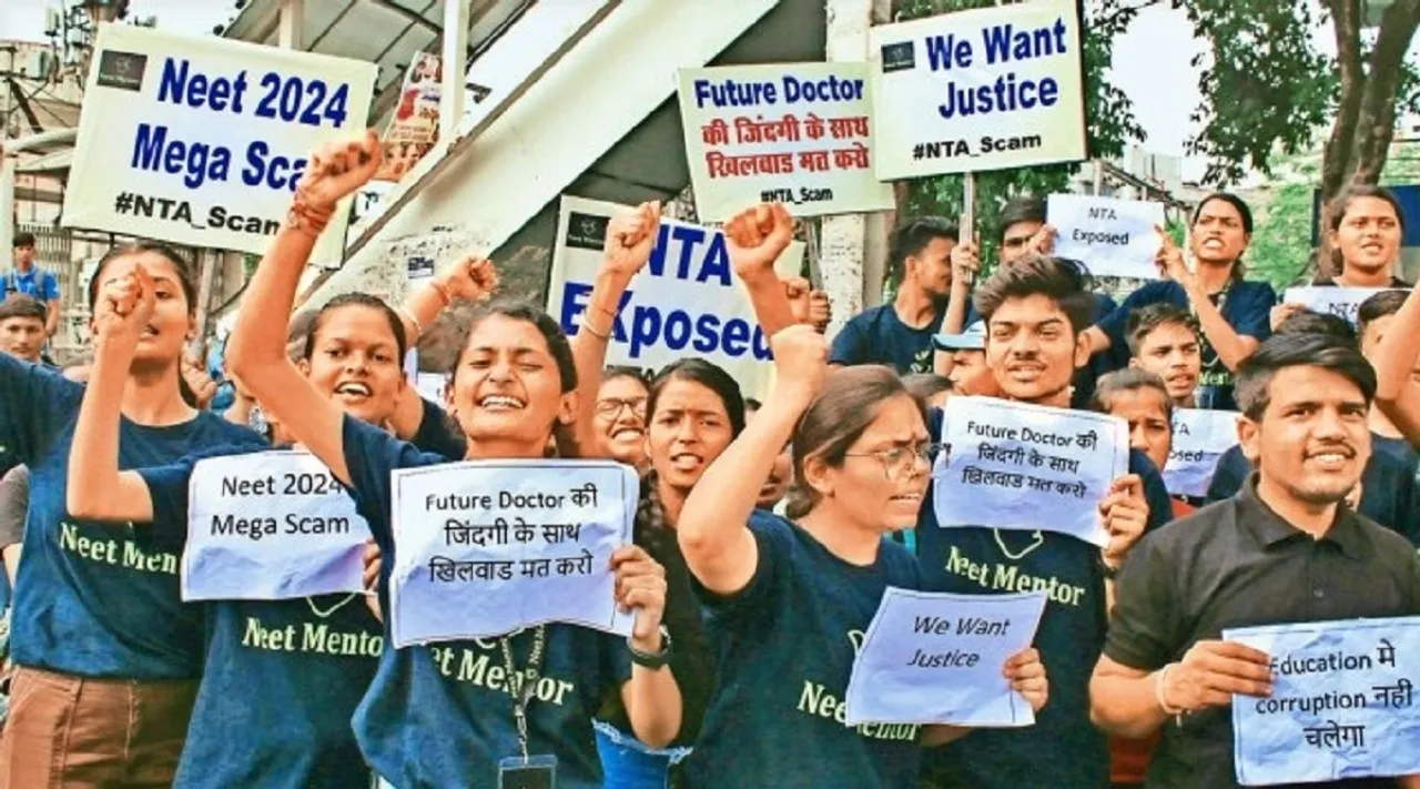 neet protest bhopal
