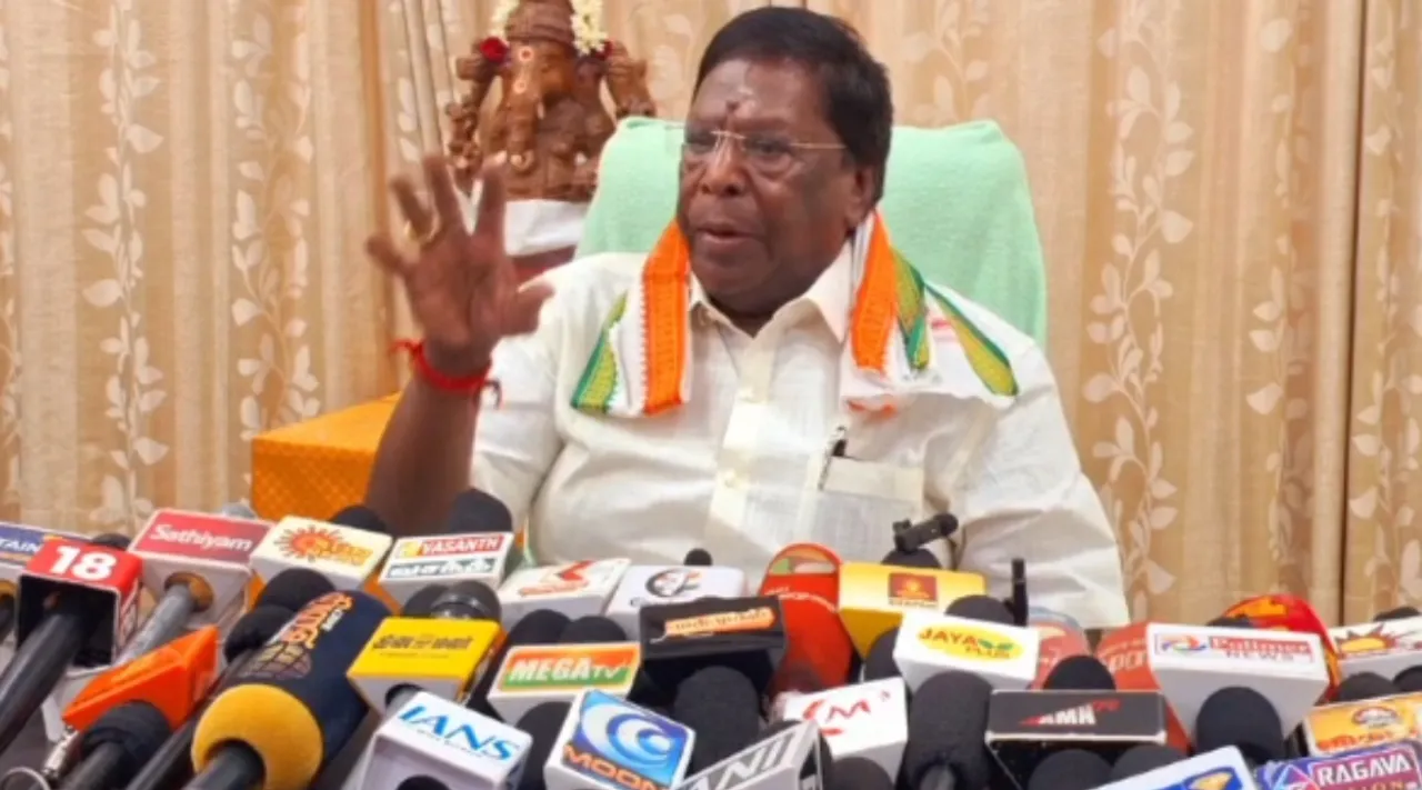 Narayanasamy demands Puducherry former BJP Yuva Morcha functionary murder case CBI probe Tamil News 