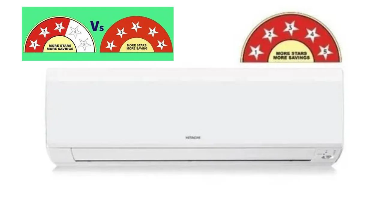  3-star and 5-star air conditioners,