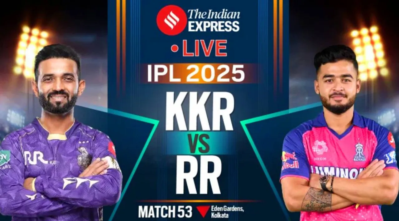 KKR vs RR LIVE Cricket Score