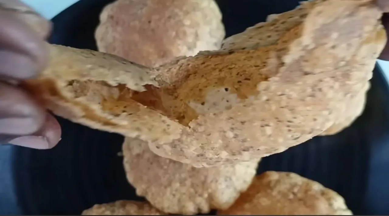 poori making 