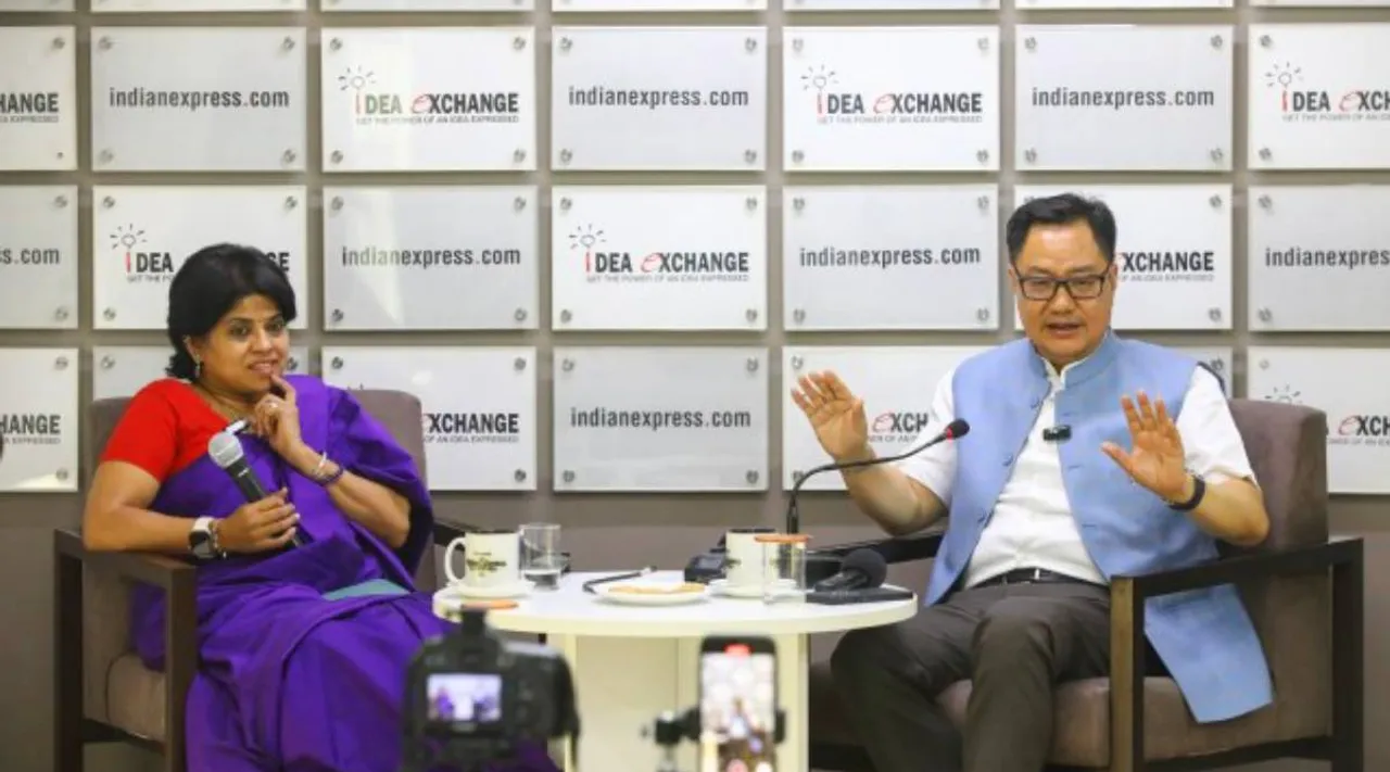 Kiren Rijiju at Idea Exchange