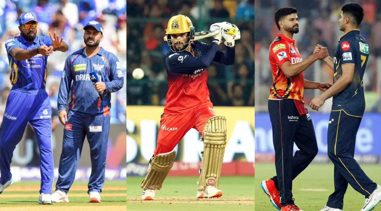 IPL 2025 playoffs race RCB GT MI frontrunners PBKS DC Tamil News