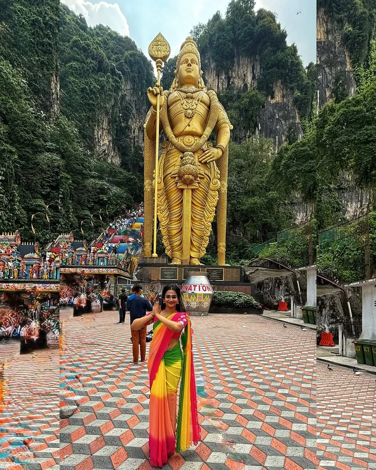 எங்கும் உன் உருவமே... மலேசியா முருகனை தரிசித்த பிரபல சீரியல் நடிகை: ரீசன்ட் க்ளிக்ஸ் வைரல்