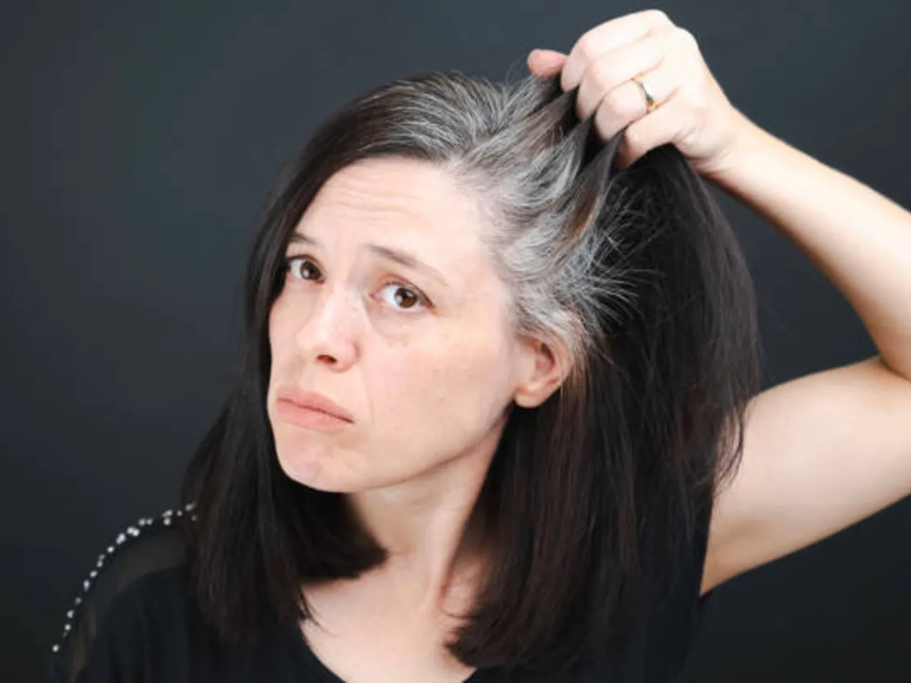 grey hair