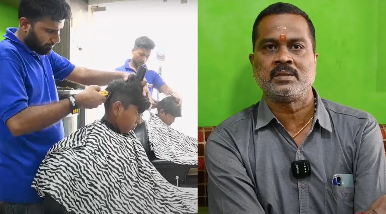 Adyar  Dhanush Hair Dressers Free Haircuts for Chennai Corporation School Kids Tamil News 