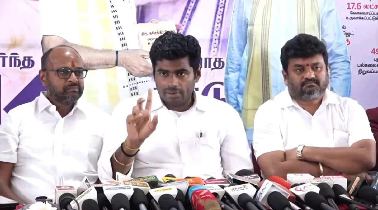 Annamalai TN BJP leader Coimbatore press meet AIADMK Alliance DMK Tamil News 