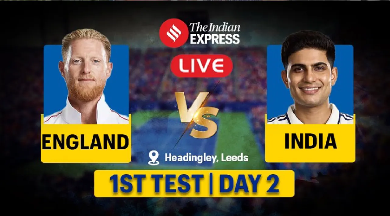 IND vs ENG LIVE Cricket Score, 1st Test Day 2