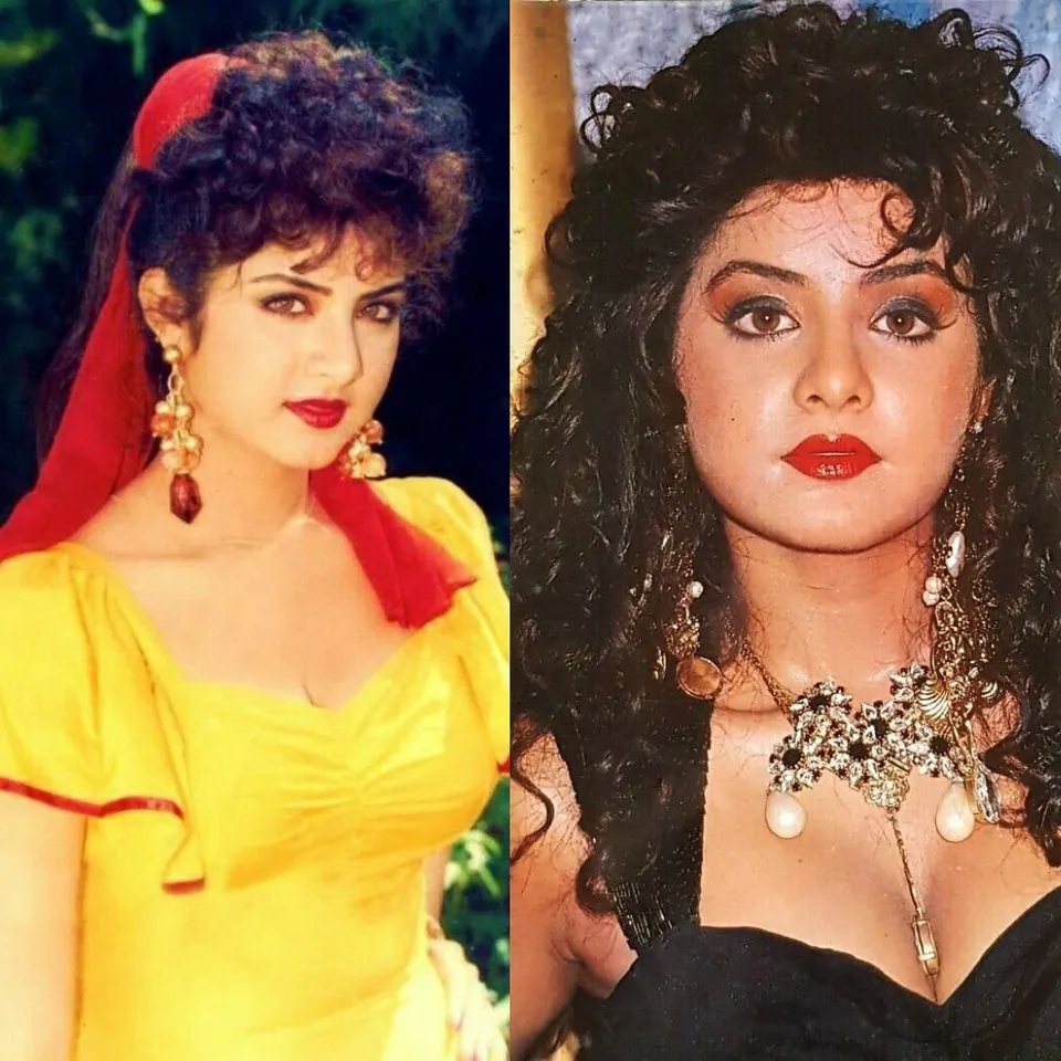 Divya Bharti Bollywood actress 13 hit movies died at 19 Tamil News
