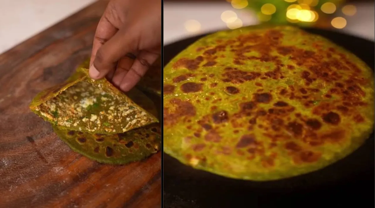 palak paneer paratha