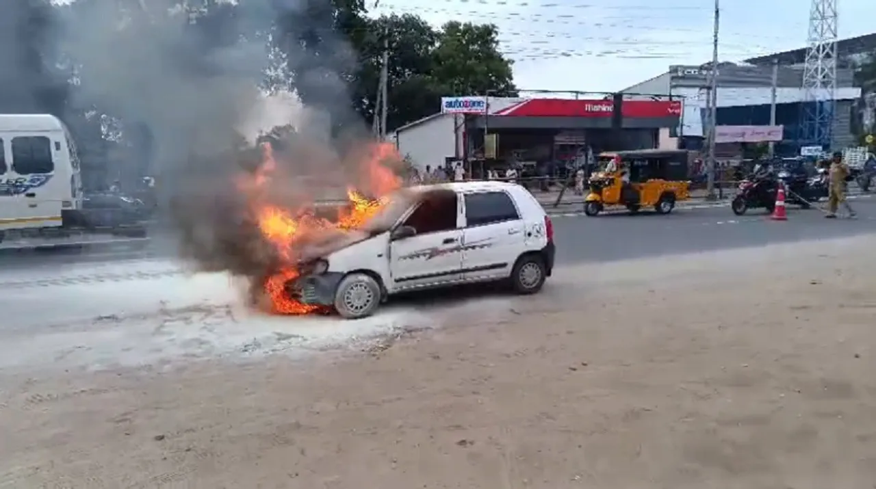 Coimbatore car fire
