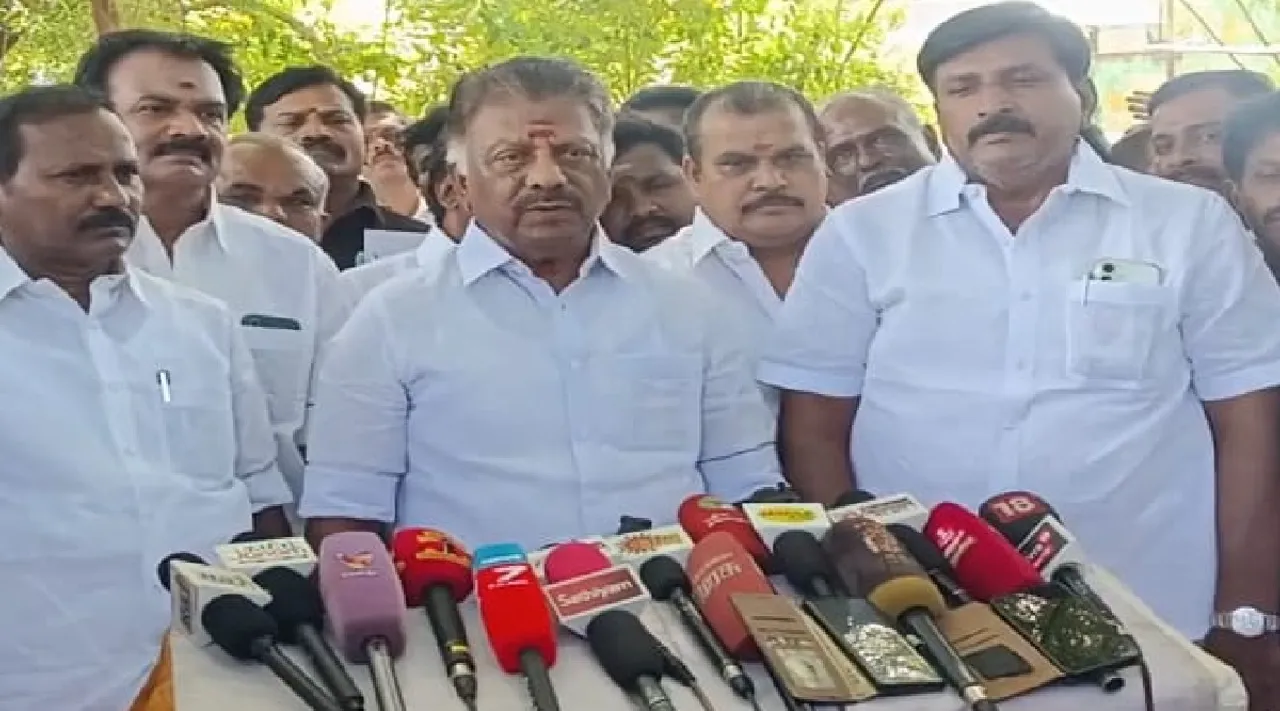 O Panneerselvam press meet Sivagangai Ajith Kumar death Tamil News