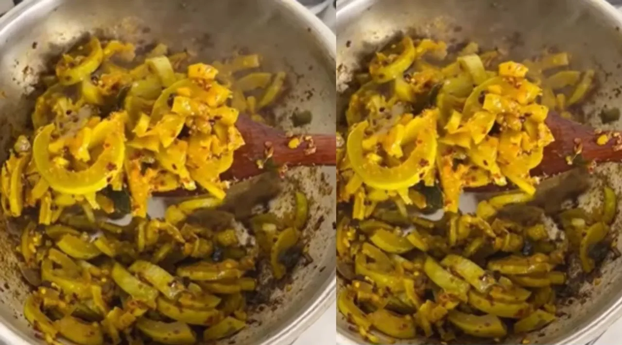 Snake gourd fry