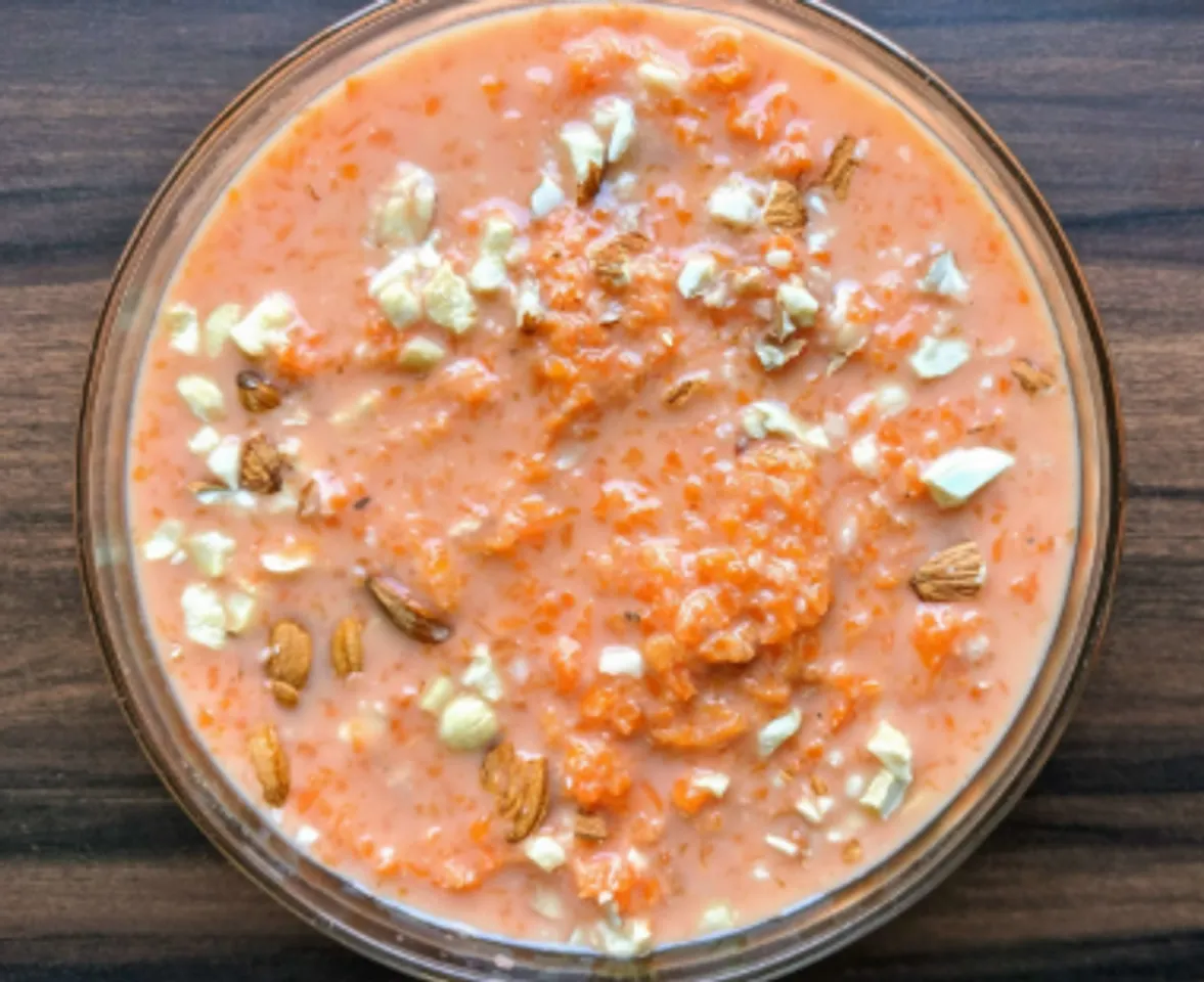 carrot and rice kheer