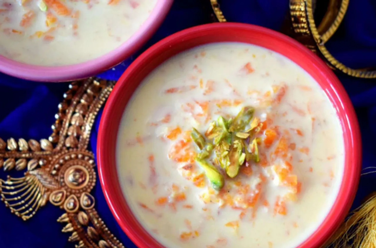 carrot and rice kheer