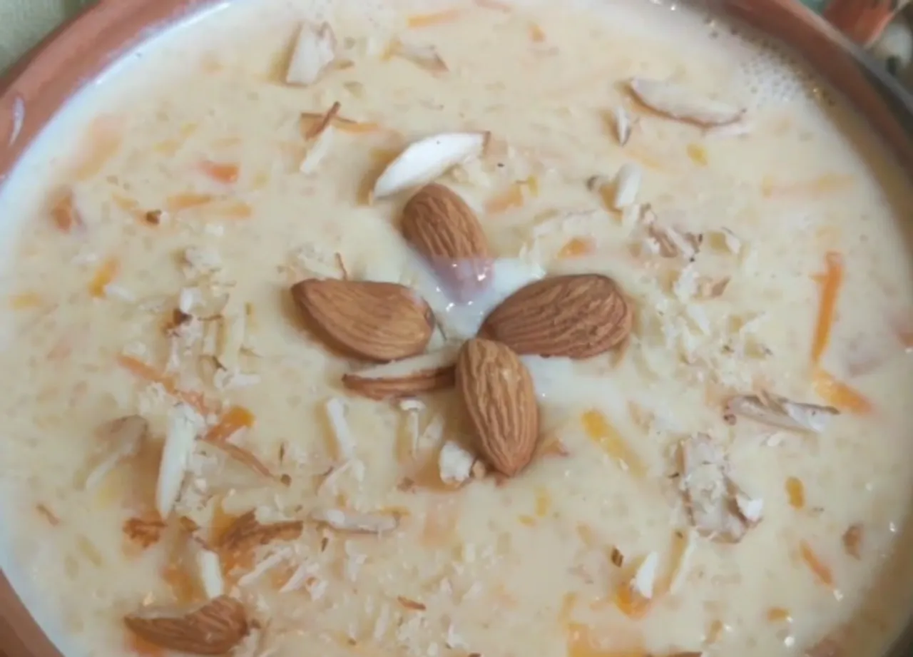 carrot and rice kheer