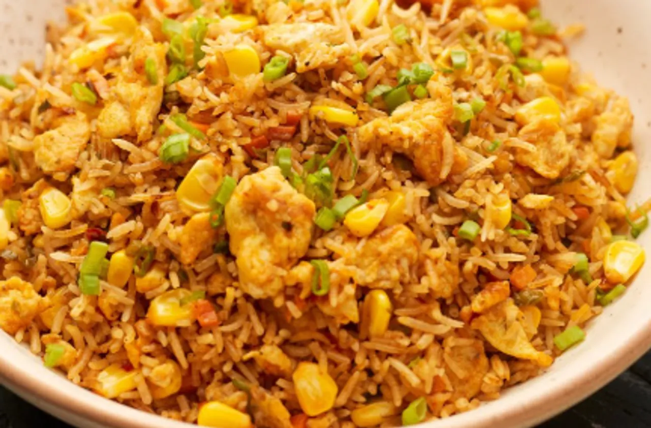 sweet corn egg rice