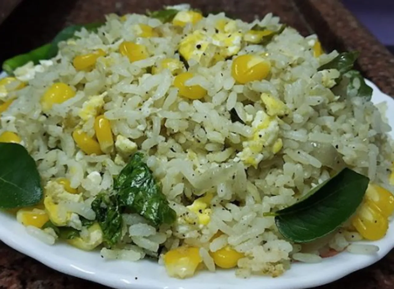 sweet corn egg rice