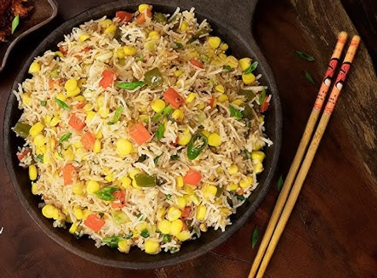 sweet corn egg rice