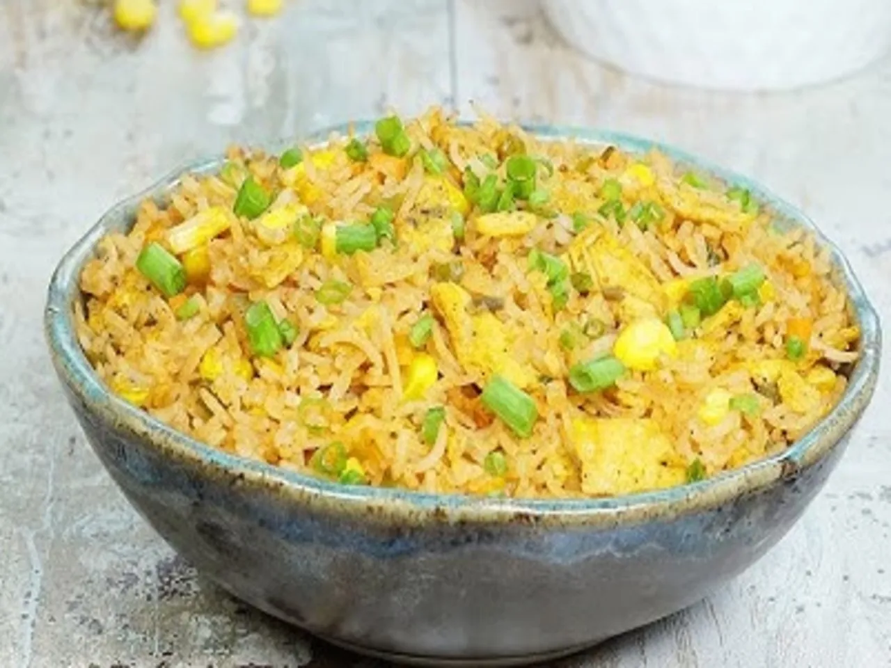 sweet corn egg rice