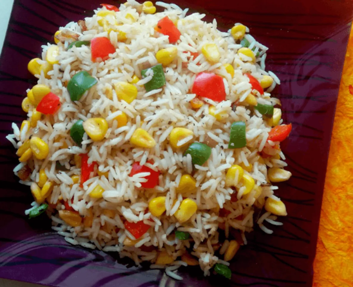 sweet corn egg rice