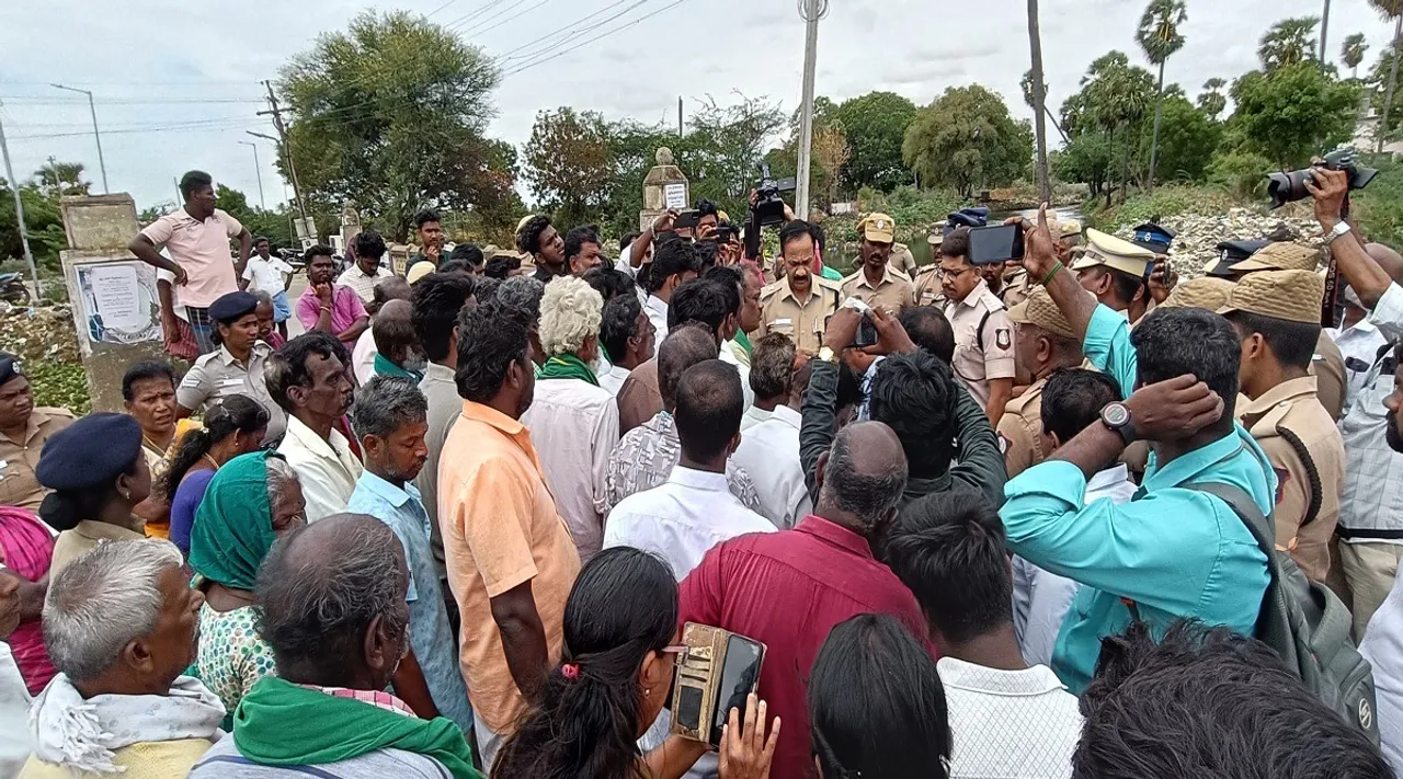 trichy waqf farmer protest