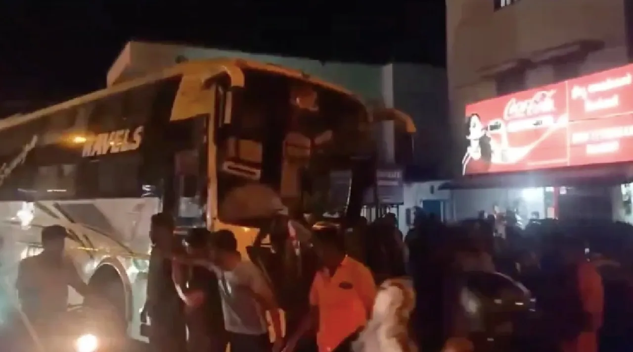 Coimbatore omni bus accident cctv video  Tamil News