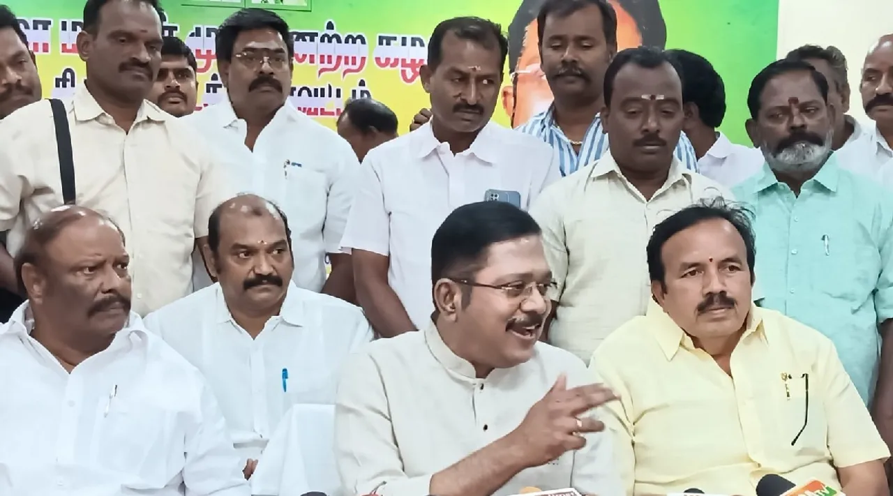 TTV Dhinakaran NDA Alliance ADMK DMK EPS OPS Trichy press meet Tamil News