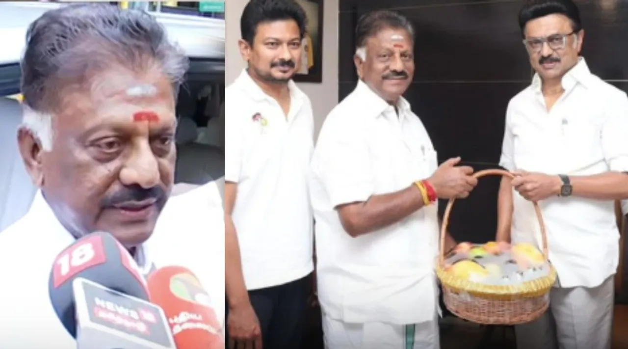 O Panneerselvam after meeting with DMK TN CM MK Stalin Tamil News
