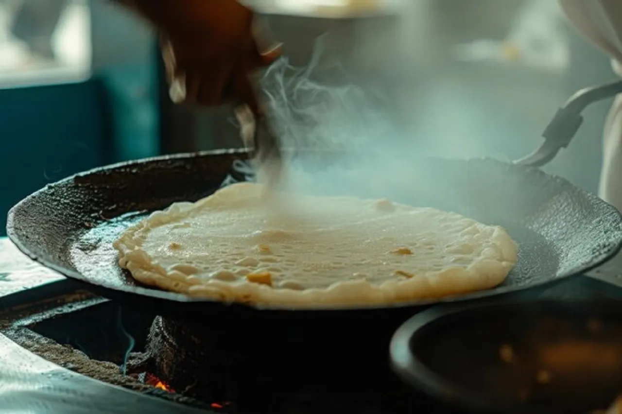 Dosa tawa cleaning