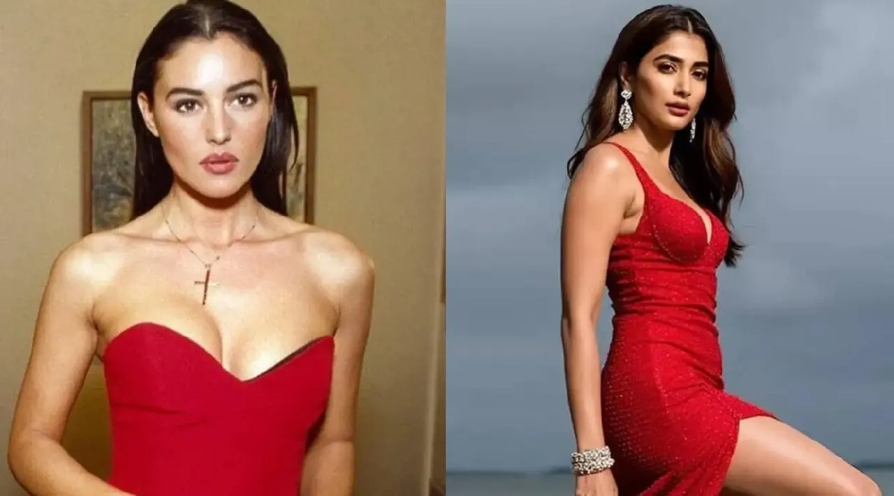 Pooja Hegde Reacts To Italian Actress Monica Bellucci Loving Coolie movie Monica Song Tamil News