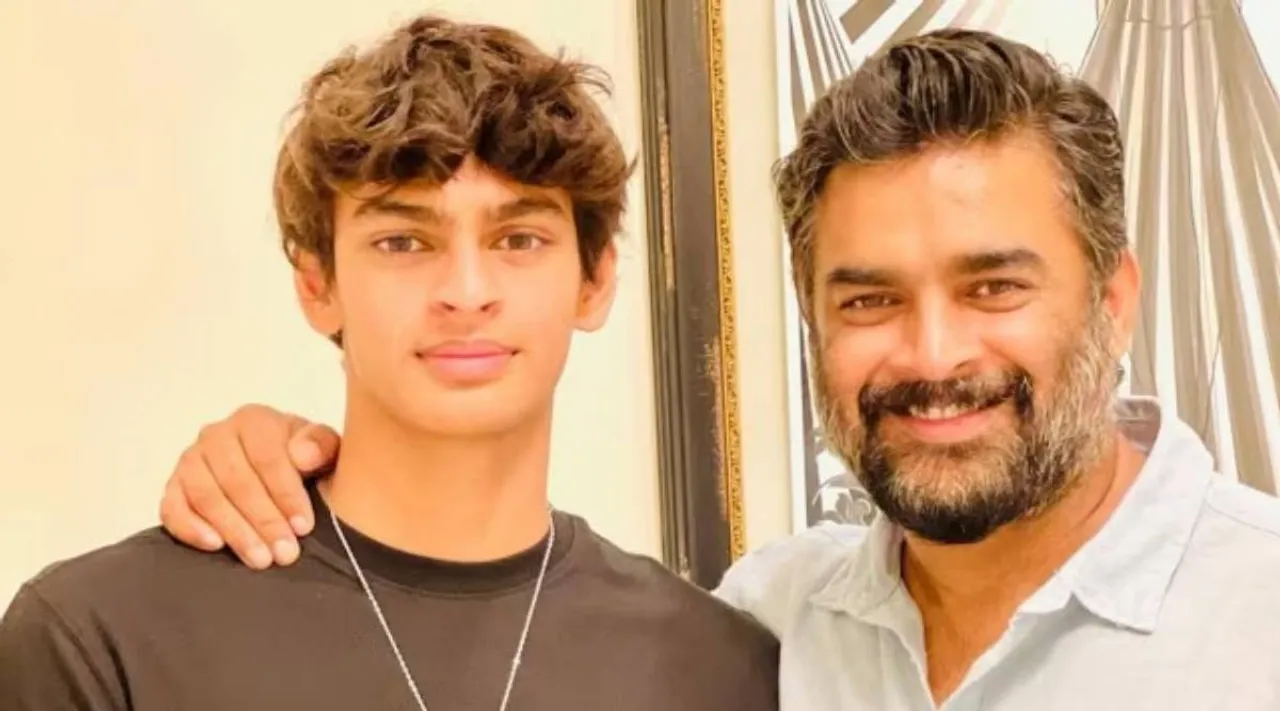 Madhavan with son Vedaant