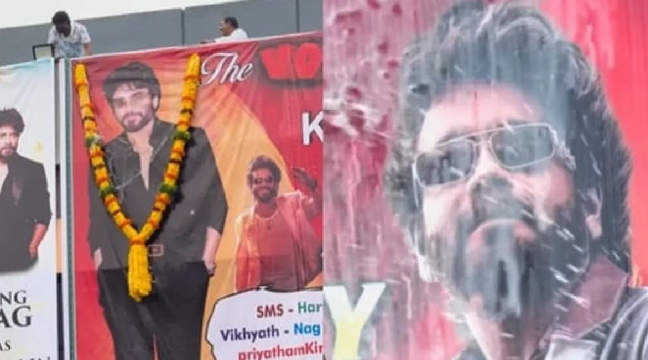 Nagarjuna role wasted in Coolie fans reaction after pouring milk on cutout expressing frustration Tamil News