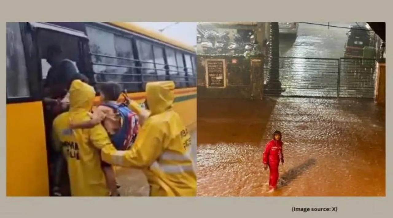 Mumbai rain waterlogging videos