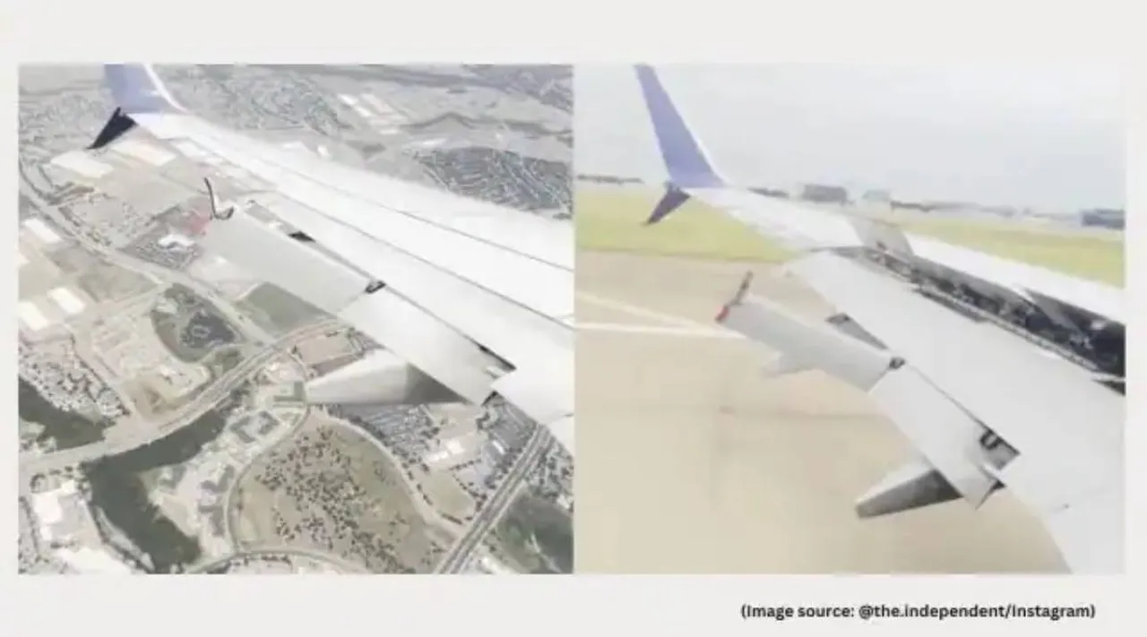 Delta Airline flight broken wing