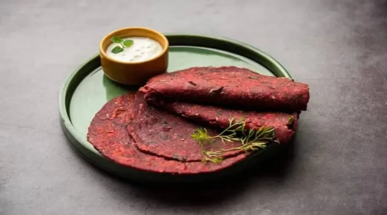 beetroot parotha