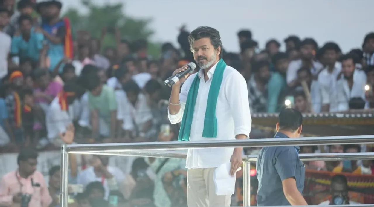 TVK Vijay Thiruvarur Rally speech TN CM MK Stalin DMK Govt Farmer Tamil News