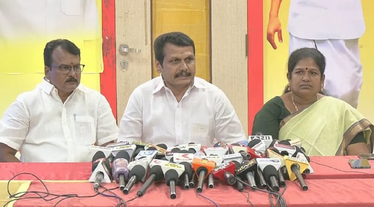 Senthil Balaji DMK press meet about TVK Vijay Campaign karur stampede Tamil News