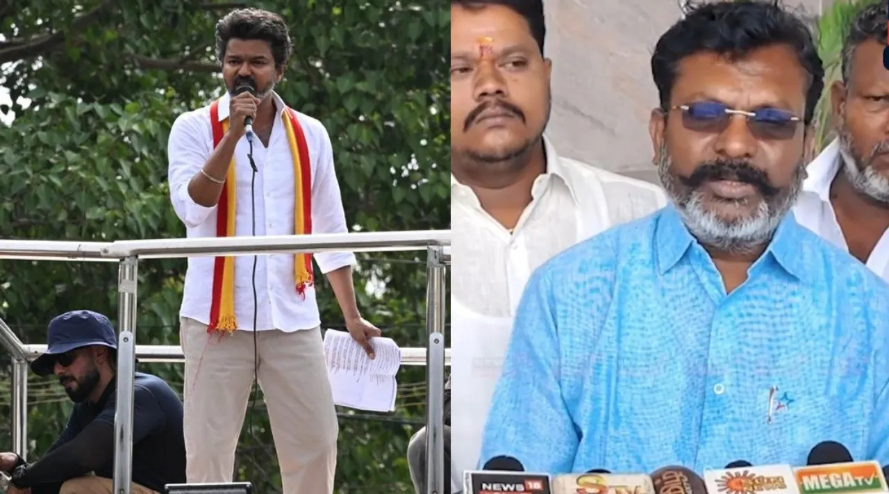Thirumavalavan attack Vijay TVK DMK Underground dealing BJP RSS Support Press Meet Tamil News