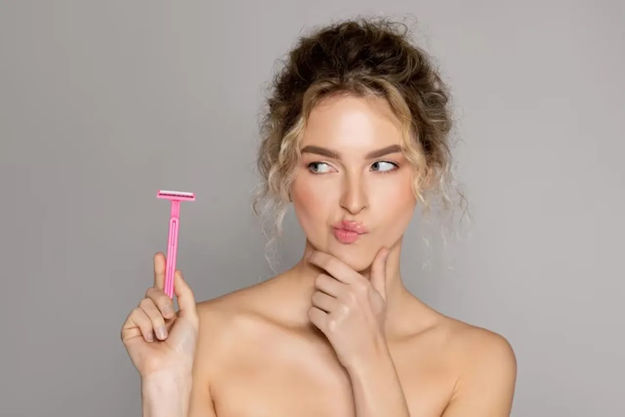 Women shave