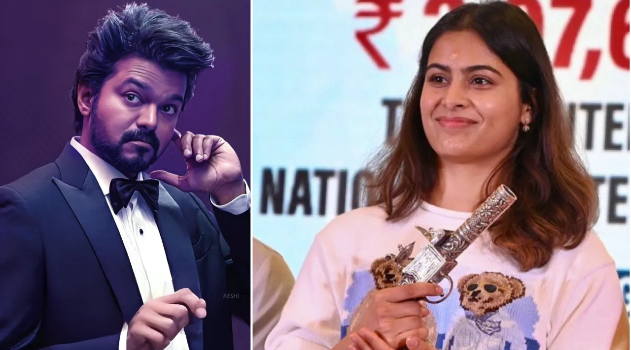 Manu Bhaker Olympic medal winner talks about actor Vijay darling Tamil News 